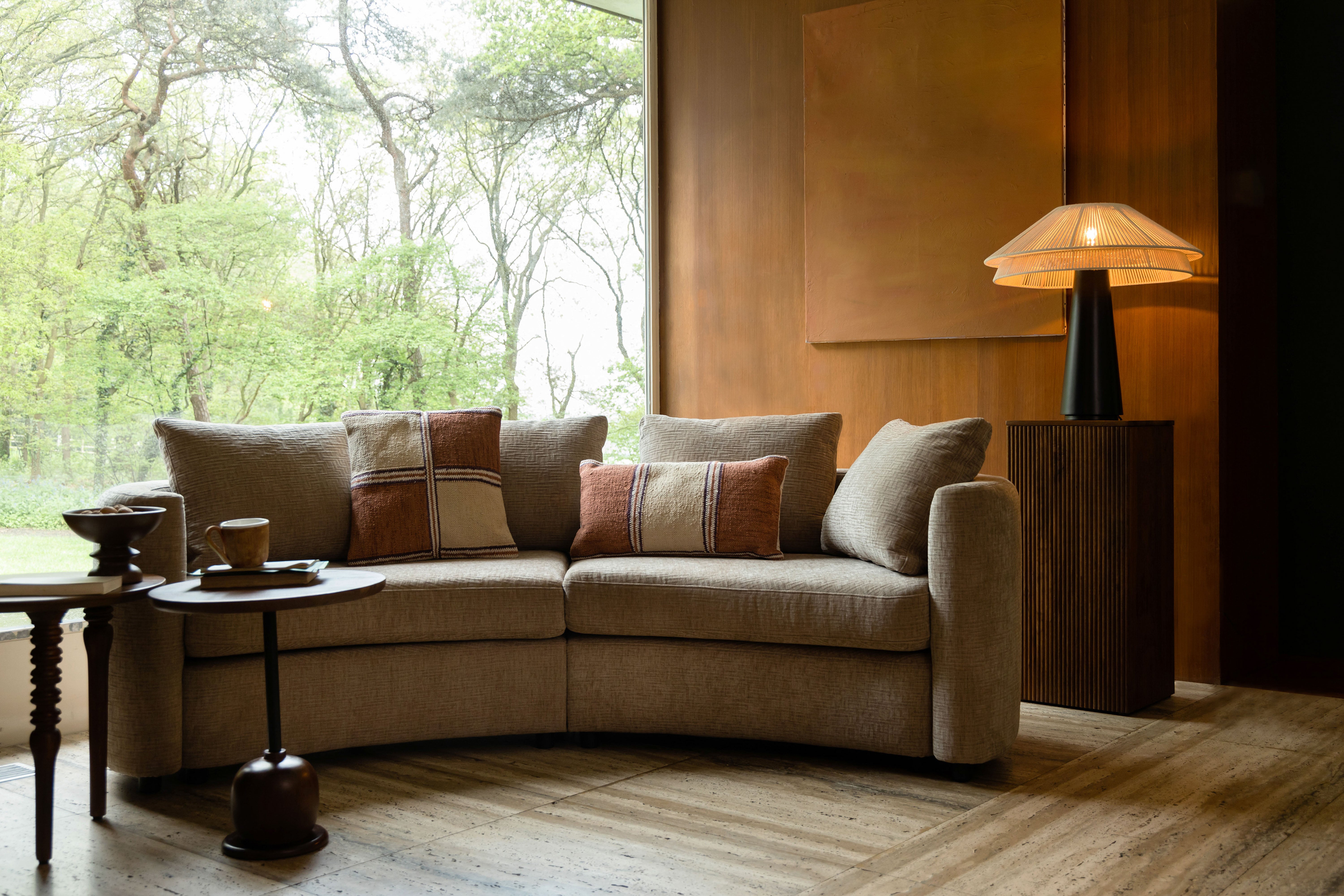 Dutchbone Elon Natural Rope & Black Table Lamp